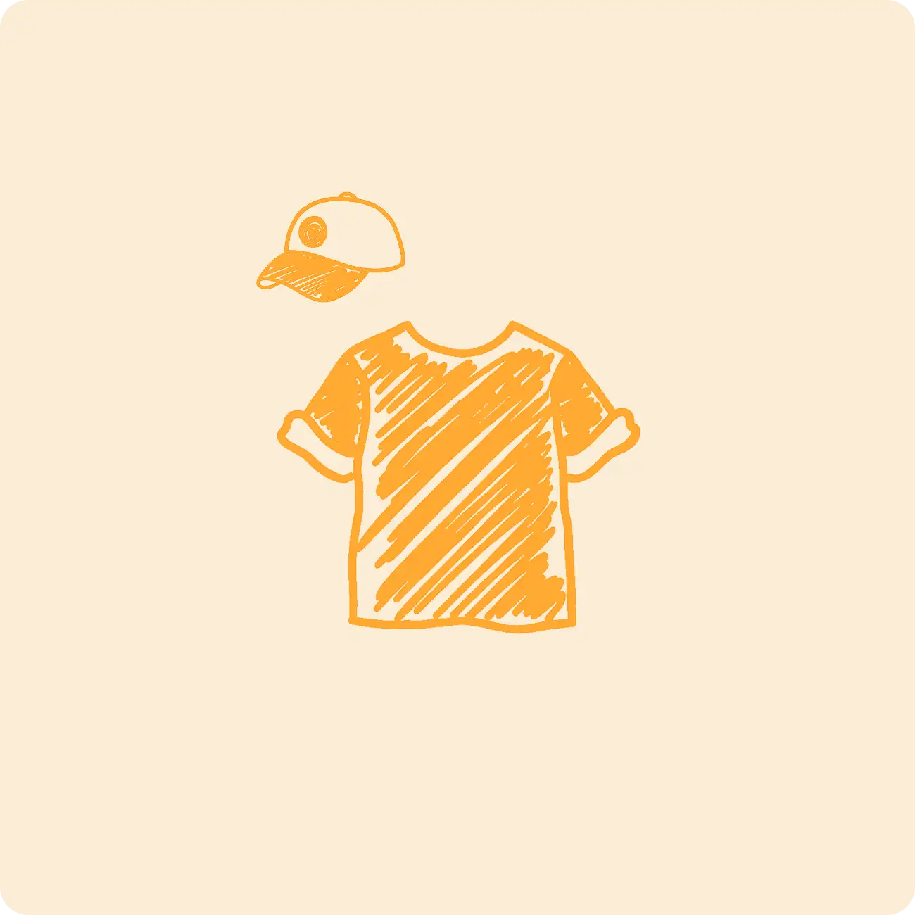 Vêtement avec marque et taille